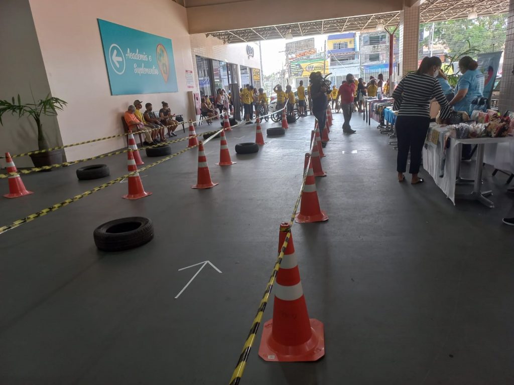 O espaço inclusivo que a Superintendência Executiva de Mobilidade Urbana de Belém (SeMOB) montou dentro da programação alusiva à Semana Nacional do Trânsito.