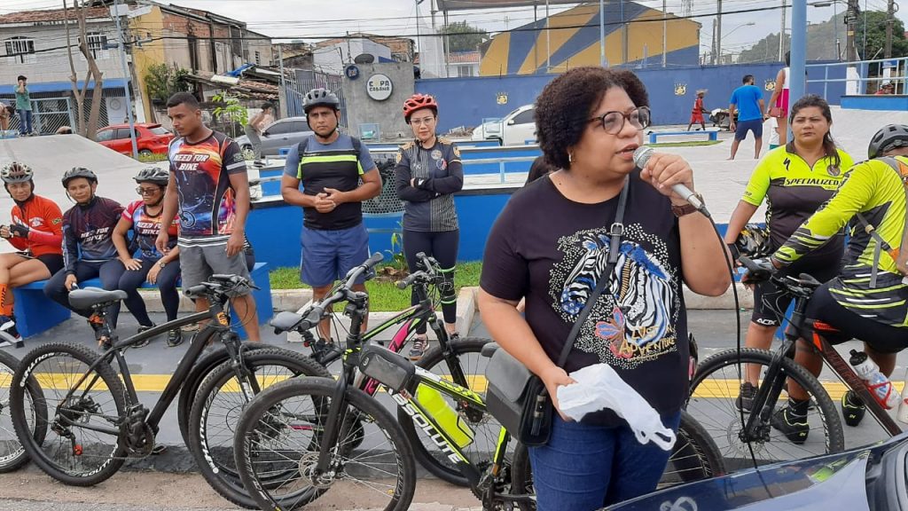 Superintendente Ana Valéria Borges agradeceu aos ciclistas pela participação em passeio que encerrou programação.