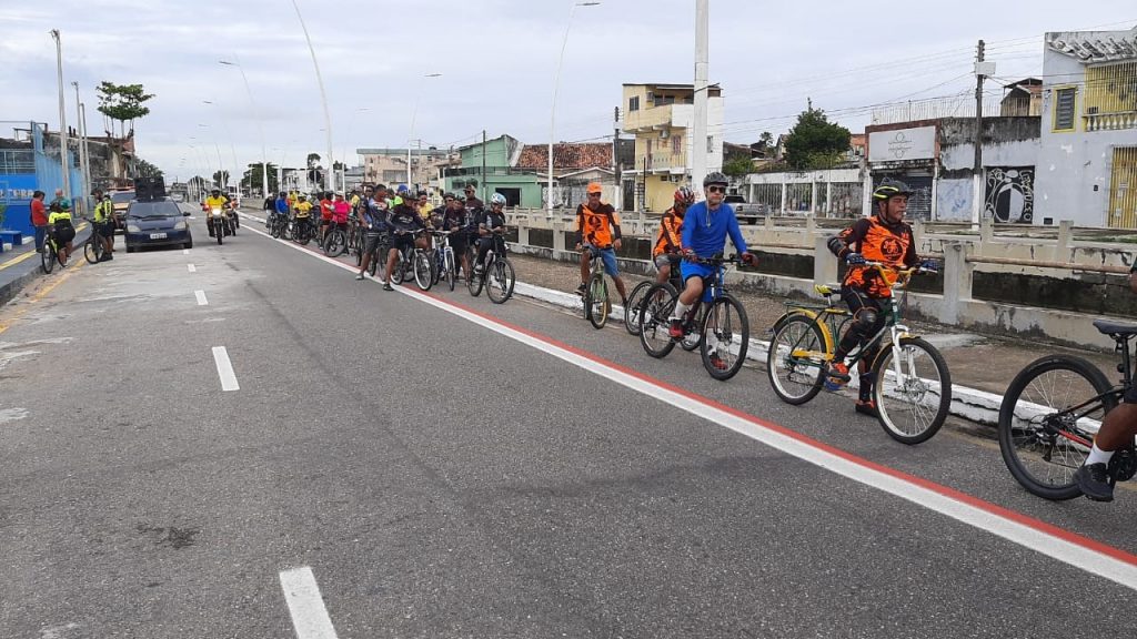 Passeio ciclistico encerrou programação do Maio Amarelo da Prefeitura de Belém