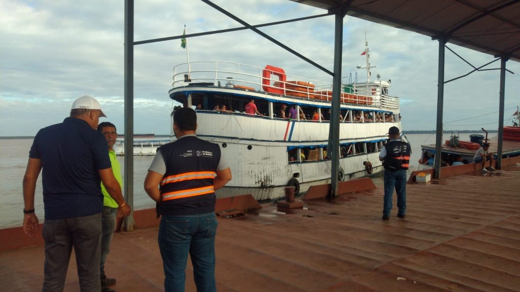 Fiscalização reforçada nas partidas dos navios da linha municipal, do trapiche de Icoaraci para Cotijuba
