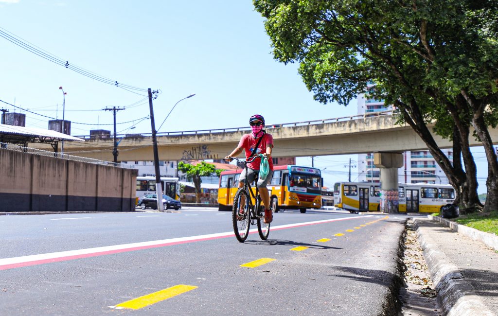 A Prefeitura de Belém tem como meta, até o final de 2022, implantar na malha cicloviária mais de 30,62 Km de ciclofaixa