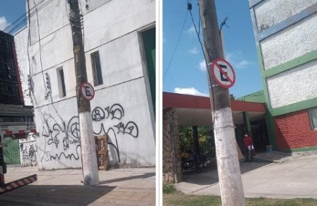 Com a recolocação das placas de proibido estacionar, a expectativa da Semob é coibir o estacionamento irregular de veículos na avenida Bernardo Sayão, entre a avenida José Bonifácio e a rua Augusto Corrêa.