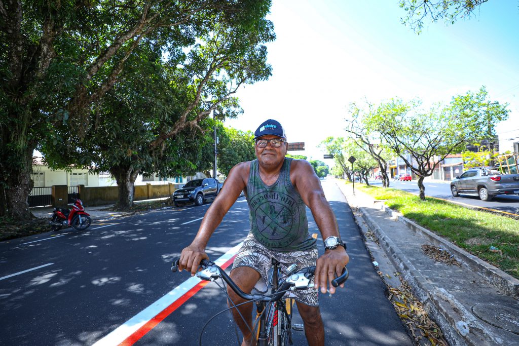 Para o ciclista Edilson, ciclofaixas em Belém é sinônimo de segurança no trânsito
