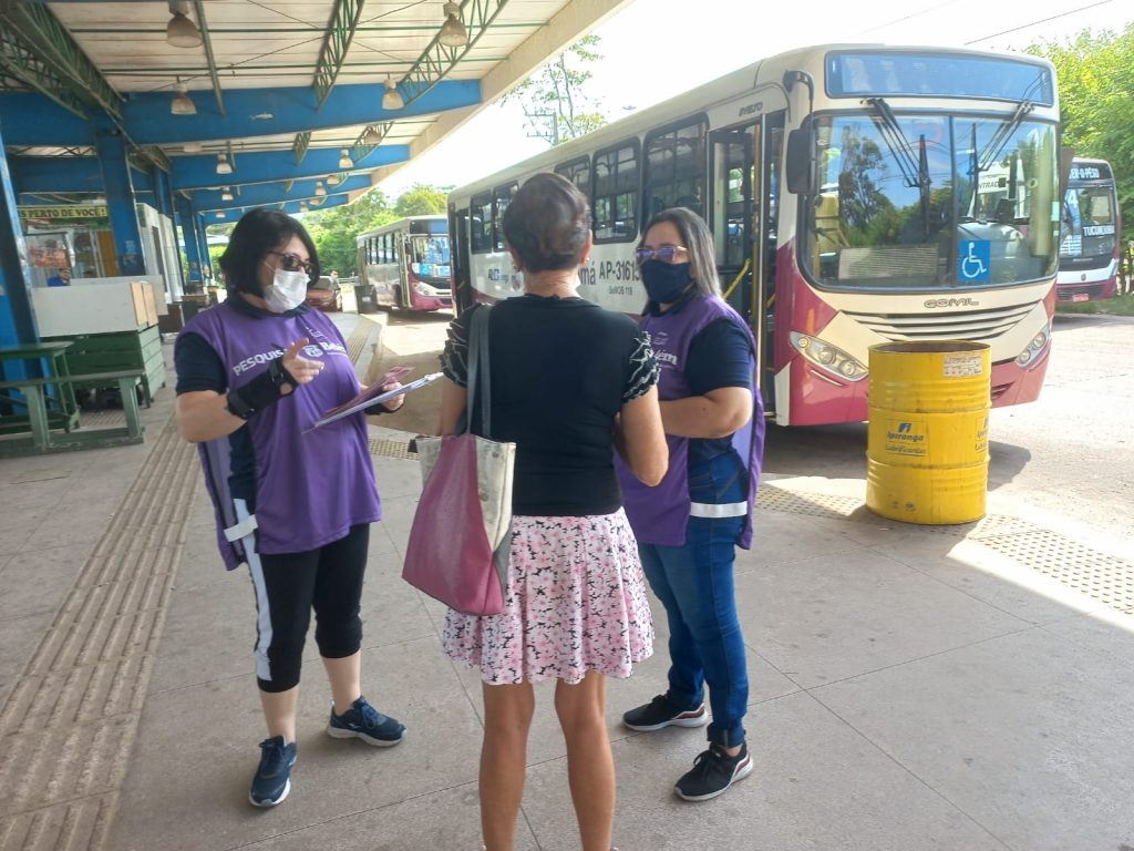 Os questionários já foram aplicados a usuárias de ônibus nos terminais do BRT (Maracacuera, Mangueirão e São Brás) e da Universidade Federal do Pará (UFPa).