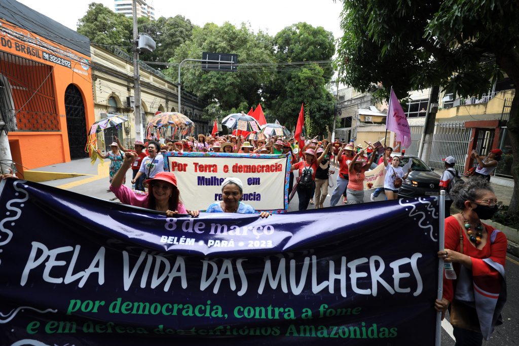 No Dia Internacional da Mulher, neste dia 8 de março, Belém recebeu o ato de luta das mulheres, organizado por movimentos feministas que atuam na capital paraense