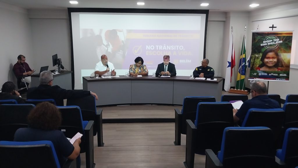A programação de abertura contou com a participação de representantes dos órgãos de trânsito de Belém, Marituba, Santa Isabel e Benevides.