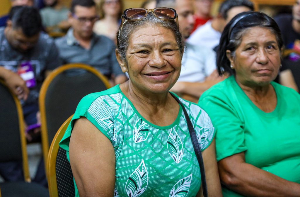 Ana Cláudia Pimentel, 61 anos, integra a Cooperativa de Catadores de Matérias Recicláveis e mora em Icoaraci fez questão de participar do Fórum de Participação Cidadã